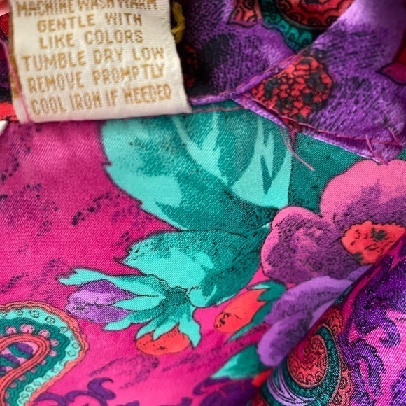 Victoria's Secret Vintage Gold Label Floral Sleep Shirt Pajama Nightie Sz P/S - Picture 6 of 7